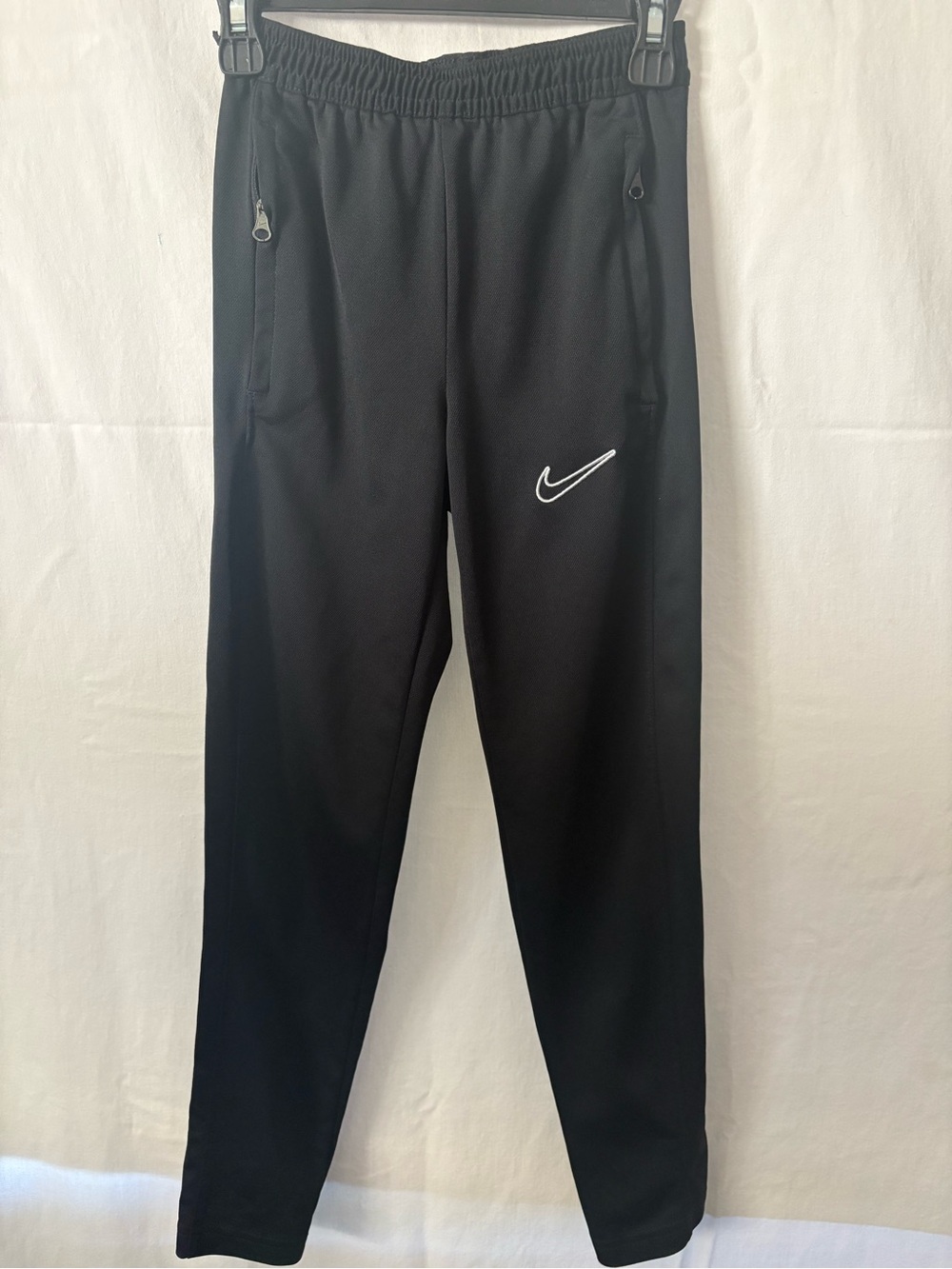 Nike Black Kids Joggers with White Swoosh